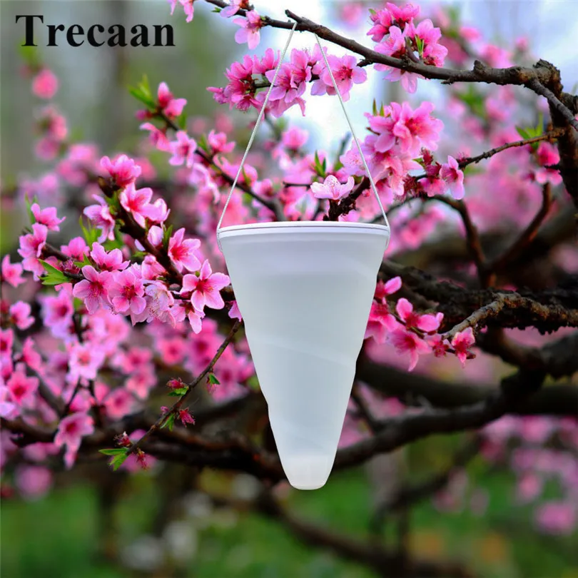Beste 17 cm Kegel Solar Power LED Tuin licht Outdoor Opknoping landschap Verlichting hanglamp RGB Xmas Decoratie nachtlampje