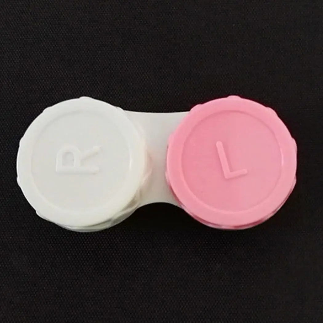 Комплект контактного контейнера для глаз, Новая цветная коробка для хранения, Чехол-держатель для объектива - Цвет: Pink