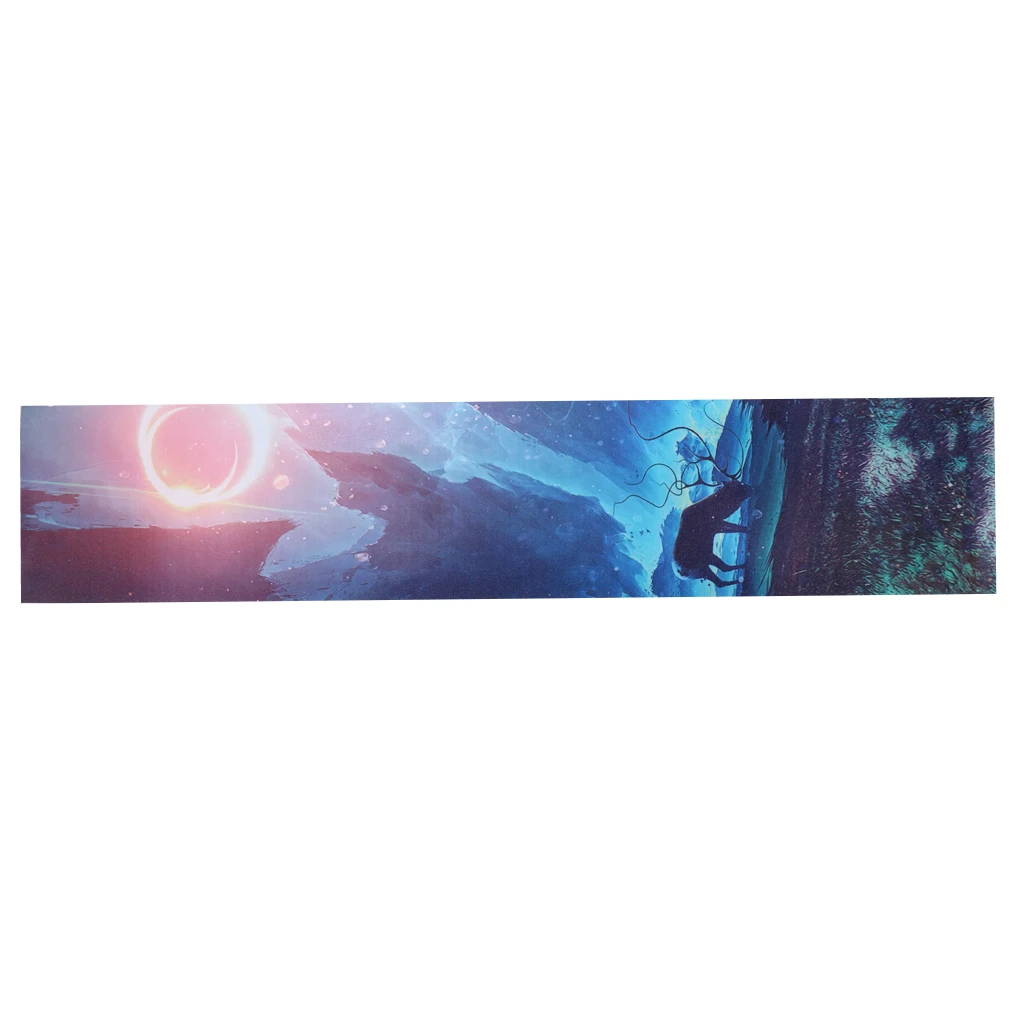 Skateboarding Sandpaper Longboard Skateboard Grip Tape Sheet Sand Paper Deck Protector for Men Women Boys Girls Outdoor 120x25cm