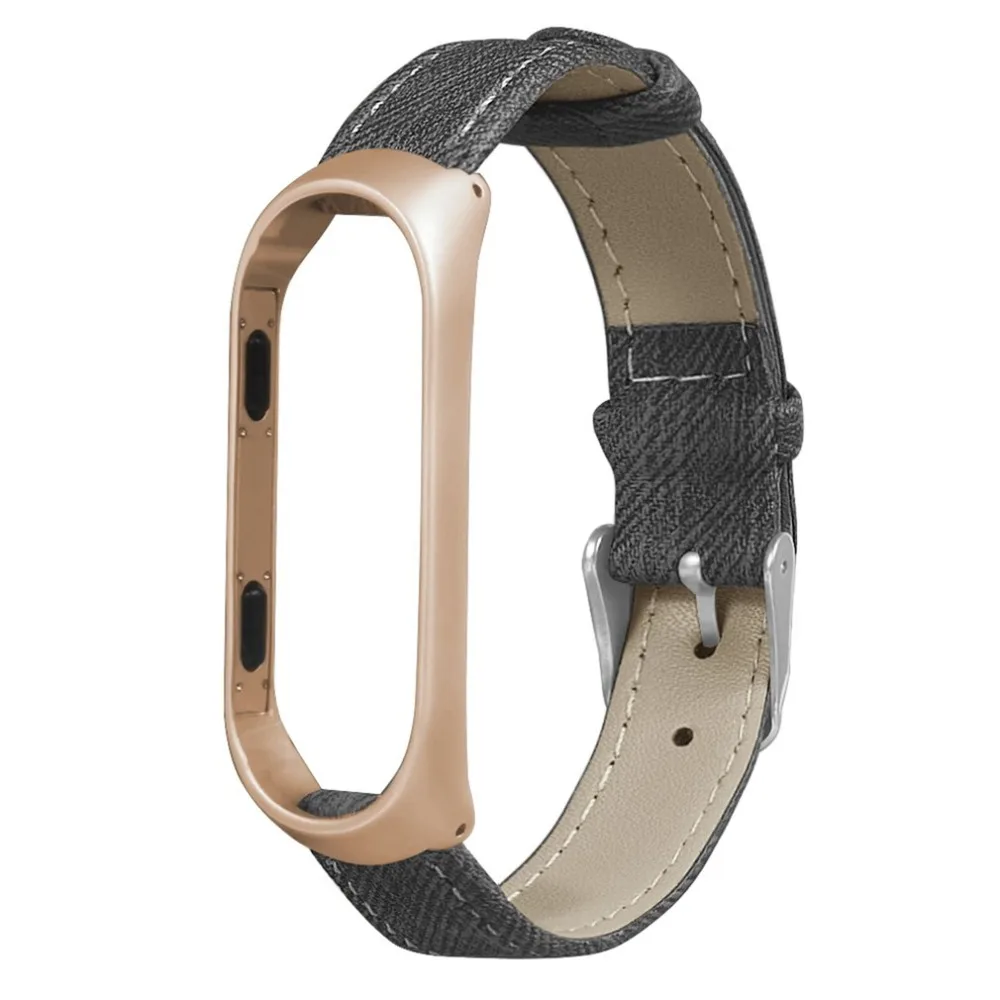 Ремешок для Xiaomi Mi 3 спортивный кожаный браслет для Xiaomi Mi 3 Смарт-часы браслет с металлическими корпусами