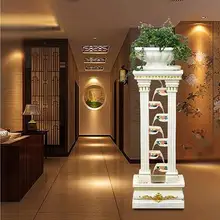 Масштабный Европейский скала фонтан воды украшения фэн-шуй lucky гостиной пол творческие украшения дома