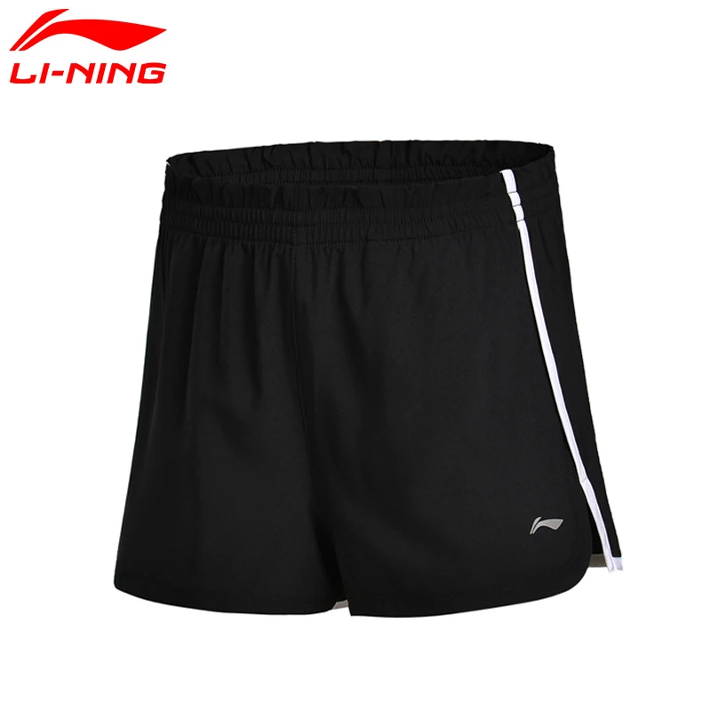 Li-Ning женские шорты для бега дышащие удобные спортивные с подкладкой из