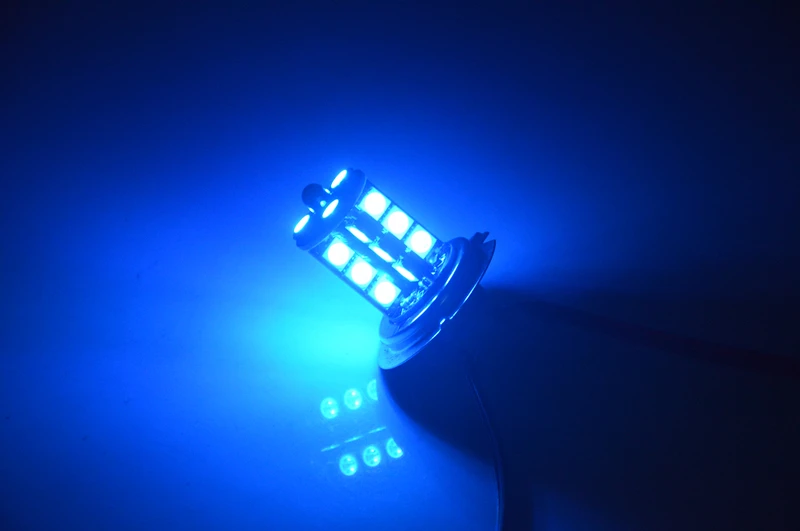 2x автомобильный Стайлинг RGB светодиодный автомобильный головной светильник 5050 светодиодный 27 SMD противотуманный светильник лампа с пультом дистанционного управления 9005 9006 H11 H7 1156