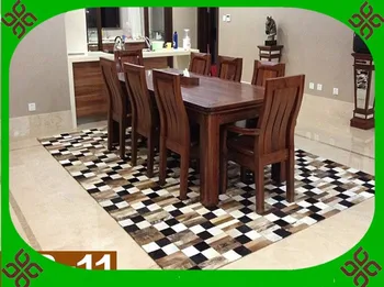 

2018 free shipping 100% natural genuine cowhide belgium area rugs