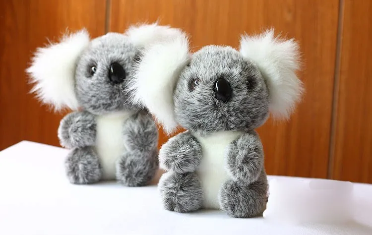 Прекрасный Серый плюшевая игрушка-коала, 18 см маленький коала детская игрушка-кукла, один лот/4 шт., день рождения, подарок Рождественский