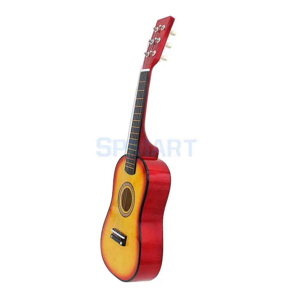 23inch 6 String Acoustic Guitar with Pick Strings for Beginner Kids Adults Musical Gift