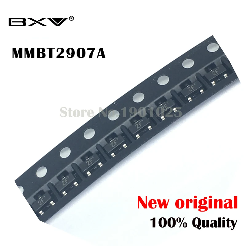 100 шт. MMBT2907A SOT23-3 2907A SOT23 SMD трафаретная печать 2F новое и оригинальное IC