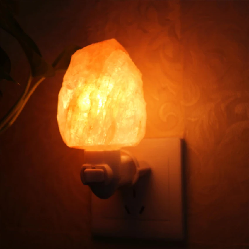Светодиодный 10 Вт ночной Светильник для дома вращающаяся цилиндрическая лампа из гималайской соли очиститель воздуха кристальная каменная соль прикроватная Спальня Avize Ночная лампа