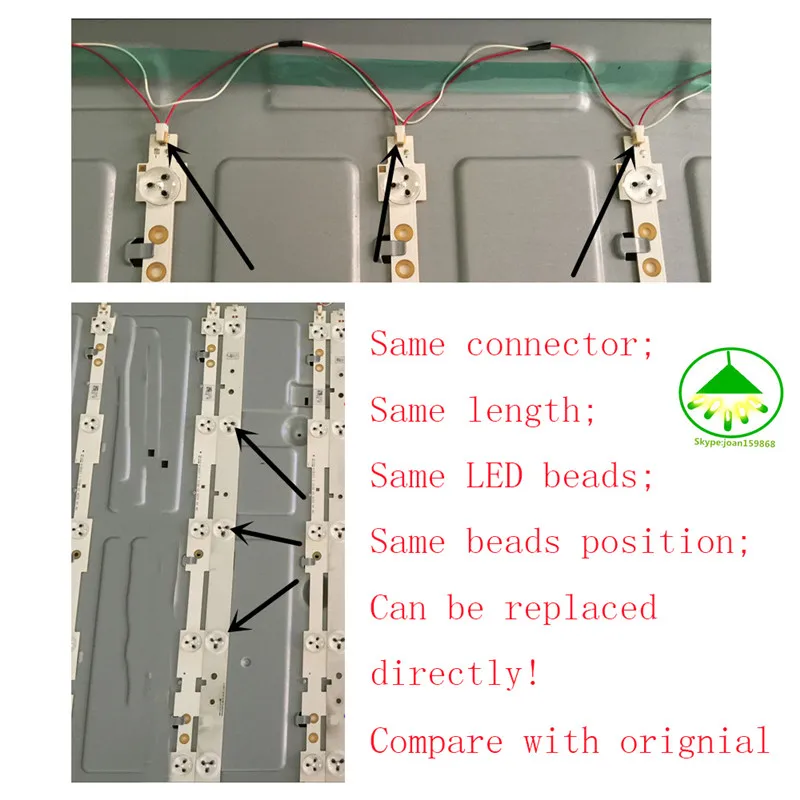 9 шт. 42 дюймовые светодиодные ленты для LED 42K20JD 42EC260JD SVH420A72 42K30JD светодиодный 42EC290N 100%