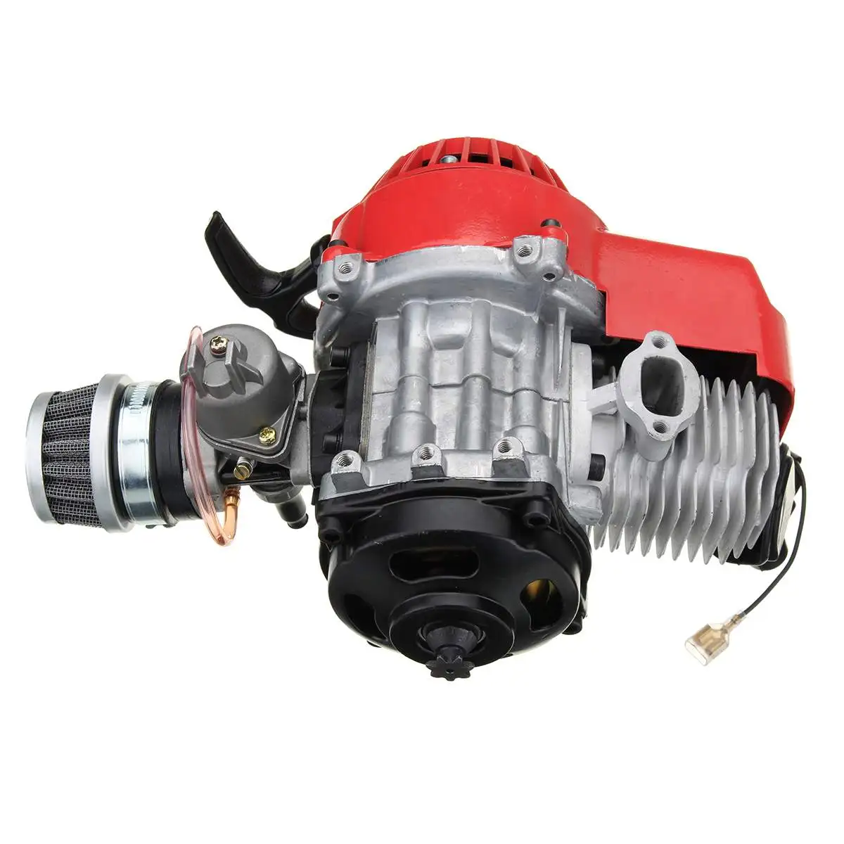 49cc 2 тактный двигатель Mototcycle в комплекте с воздушным фильтром CARB Bike Mini Dirt ATV Quad - Цвет: Красный