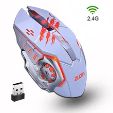 Беспроводная usb-мышь 3200 точек на дюйм с USB приемник оптическая компьютерная мышь 2,4 ГГц эргономичная, игровая мыши Компьютерные для портативных ПК 6 пуговицы мышь
