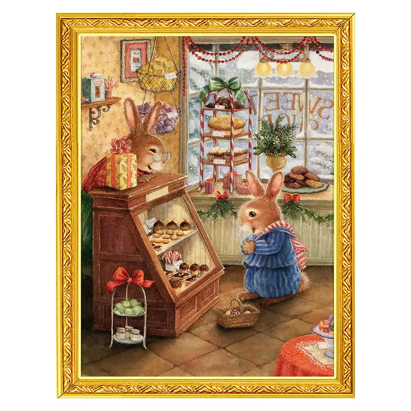 Color Rabbit Diamond Painting Embroidery Portrait House Wall Decorations Display