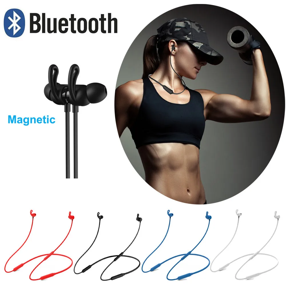 

HD Stereo Sound Quality Bluetooth Headphones Wireless Sports Earphones Neckband Headset with Mic for iPhone /Samsung /LG/Huawei
