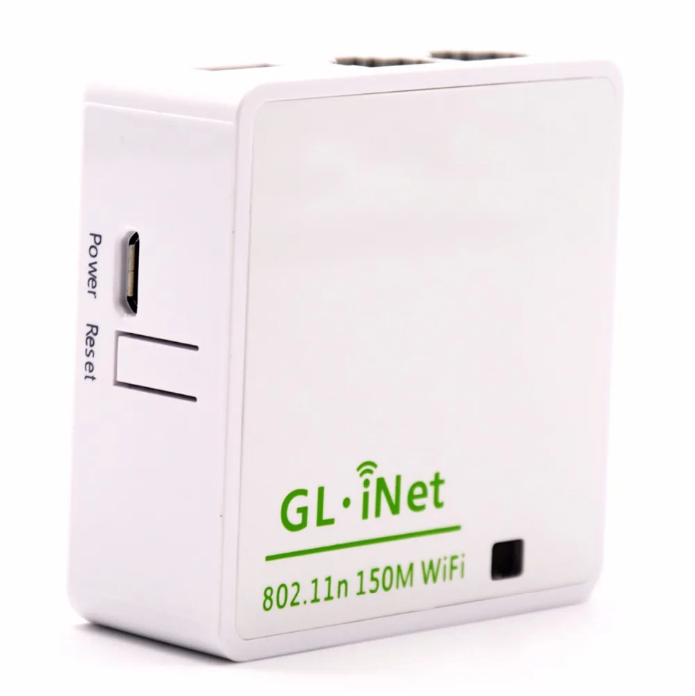 GL. iNet 6416 AR9331 802.11n 150 Мбит/с мини беспроводной Wi-Fi роутер прошивка OpenWRT Wi-Fi ретранслятор маршрутизатор путешествия 16 Мб Flash/64 МБ ram