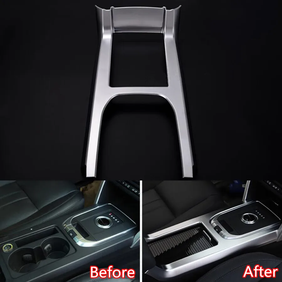 

YAQUICKA Car Central Console Gear Shift Panel Frame Trim Styling Cover For Land Rover Discovery Sport 2015 2016 Accessories