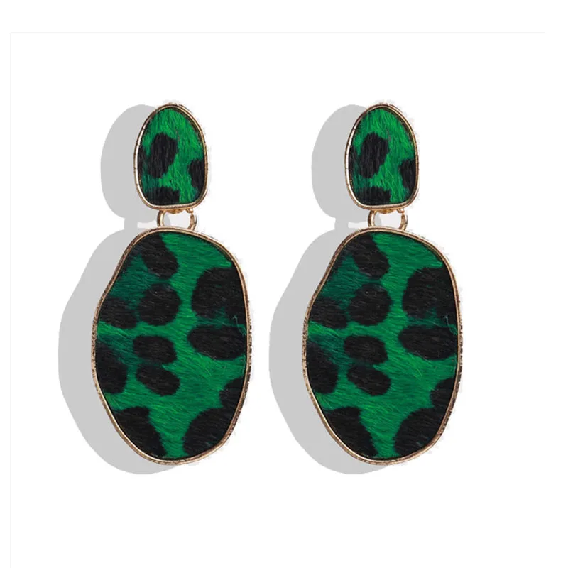 Bohemian Green Beaded Tassel Drop Earrings for Women Big Statement Earrings Female Wedding Fringe Hanging Earings - Окраска металла: 18
