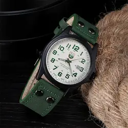 Для мужчин мужской моды Винтаж наручные часы Военные Нержавеющая сталь Дата Спорт Роскошные Повседневное Аналоговые кварцевые наручные