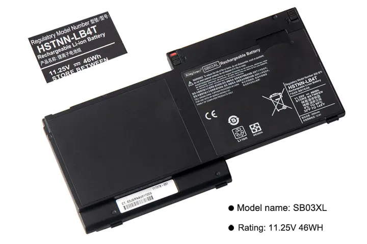 KingSener SB03XL batería del ordenador portátil para HP EliteBook 820 de 720 de 725 G1 HSTNN-LB4T HSTNN-IB4T 716726-1C1 716726-421 E7U25ET 11,25 V 46Wh - 2