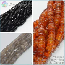 Хорошее качество красный/серый/черный агат красный агат граненые/Roundel бусины 8x4 мм-95~ 99 бусины