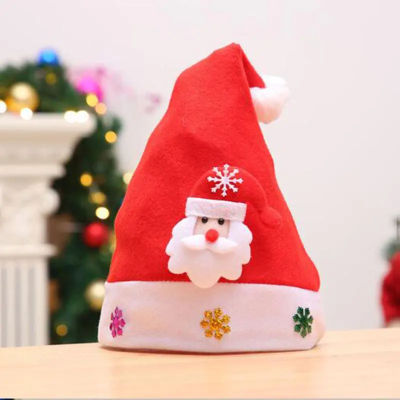 Multiple Xmas Hat Christmas Decoration For Home Supplies Santa Christmas Hats Children Adults Kids Cap For Christmas Party Props - Цвет: 2