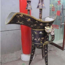 Огромный Королевский Pure Bronze Перегородчатой японского Журавля украшения Кубок Вина кадило