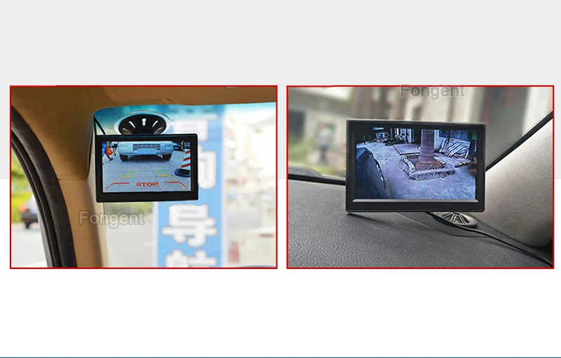 Автомобильная камера заднего вида, универсальная, парковочная, для автомобиля, беспроводной передатчик, приемник, комплект помощи, 5/4. " монитор