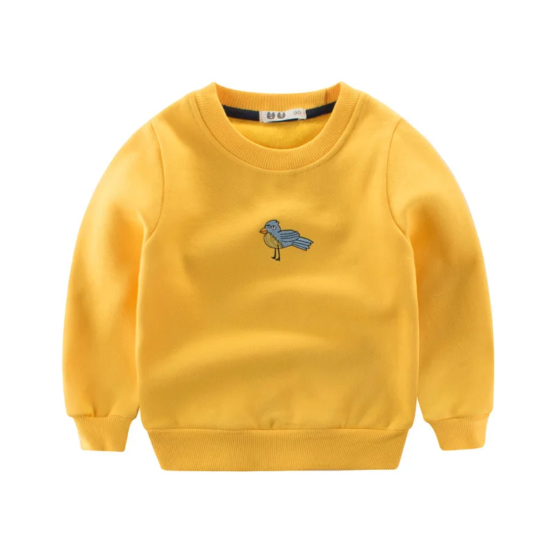 2018 Spring Boy Hoodies Sweatshirts Embroidery Baby Boys Tees Cartoon T