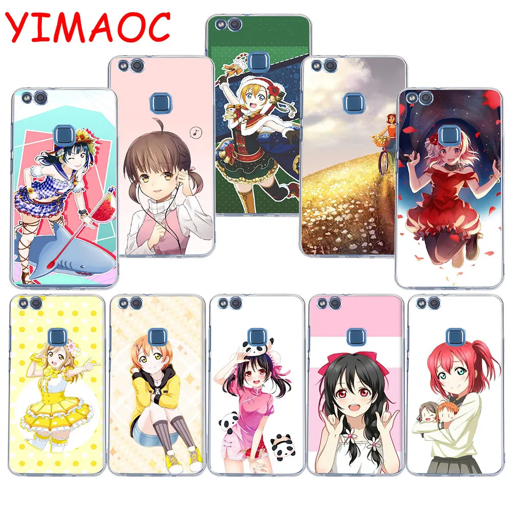 

YIMAOC 133z cute love Live girl Soft TPU Case for Huawei P20 Pro P10 P9 P8 Lite P Smart Mate 10 lite 20 pro