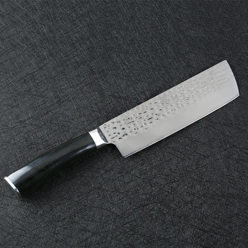 Кухонные Дамасские Ножи Santuko 6,5 дюймов японские ножи накири 7cr17 нож из нержавеющей стали для резки мяса овощей