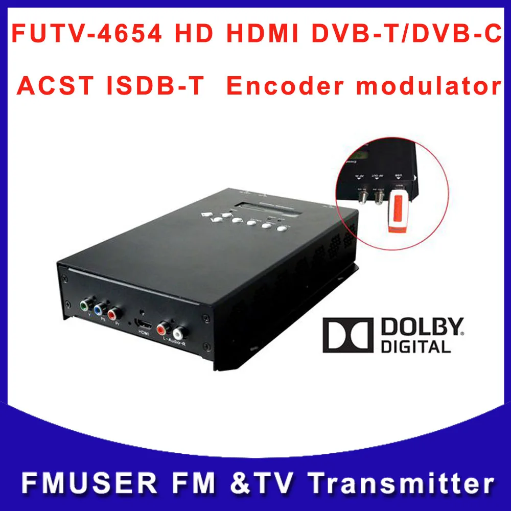 

FUTV4654 HD HDMI Video to Digital RF encoder modulator with USB AC3 Dolby AUDIO Free Shipping