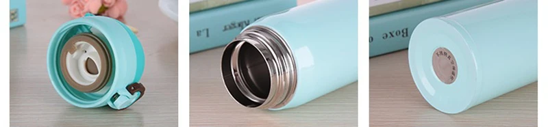 500ML Portable Outdoor Sports Thermos Bottle Cycling Hiking Climbing Vacuum Bicycle Water Bottle Garrafa Agua Bolsa U0083 (2)