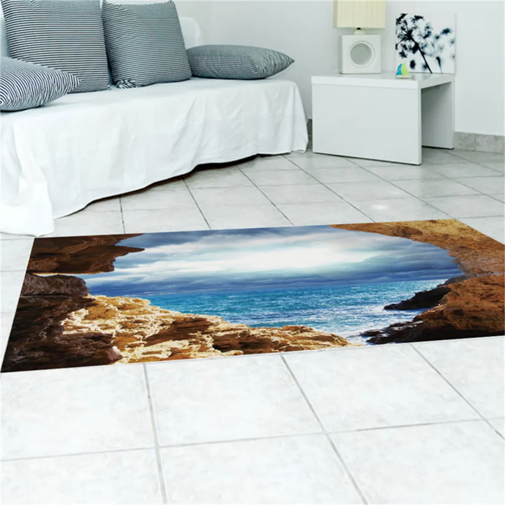 3d Gebrochen Himmel Boden Decke Entfernbarer Wand Sticker Kunst Vinyl Modern