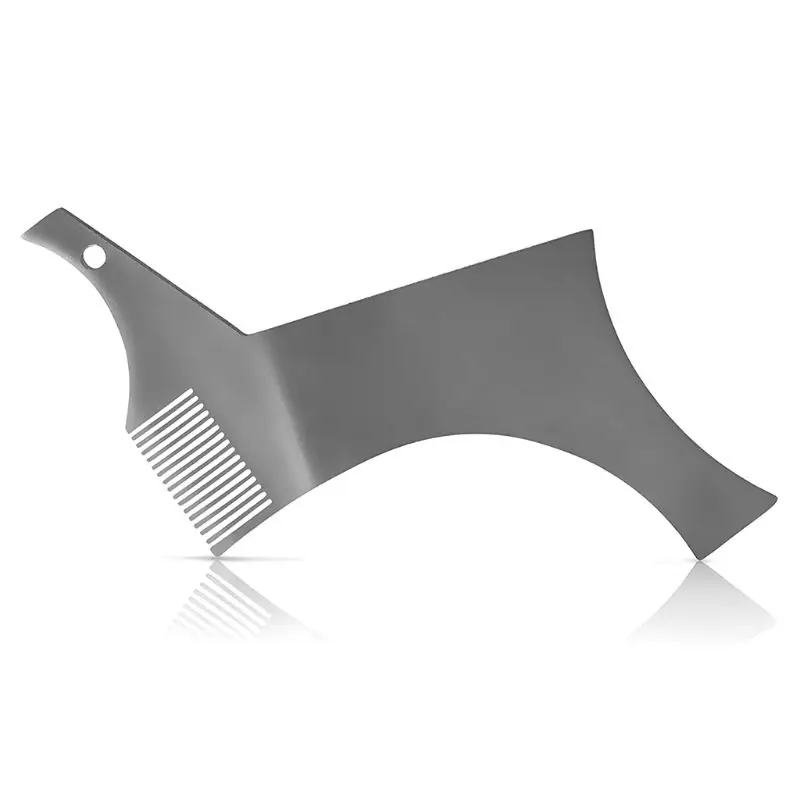 

Stainless Steel Beard Styling Template Stencil Hair Comb for Men Shaping Tool