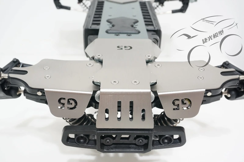 Goede Roestvrij Chassis Plaat Bescherming Anti Crash + Suspension Arm Plaat Voor Thunder Tiger MT4 G5 NIEUWE
