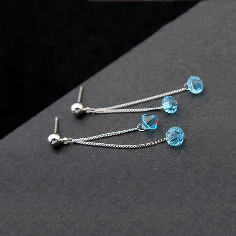 BAFFIN Genuine Crystals Drop Earrings Made with SWAROVSKI ELEMENTS Silver Color Hanging Piercing For Women Gift Boho Jewelry