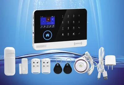 

EN RU ES PL DE Switchable Wireless Home Security WIFI GSM GPRS Alarm system APP Remote Control RFID card Arm Disarm
