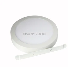 10 шт./лот 18 Вт поверхностного монтажа круглый светодиодный Панель потолочный светильник Чистый/теплый белый