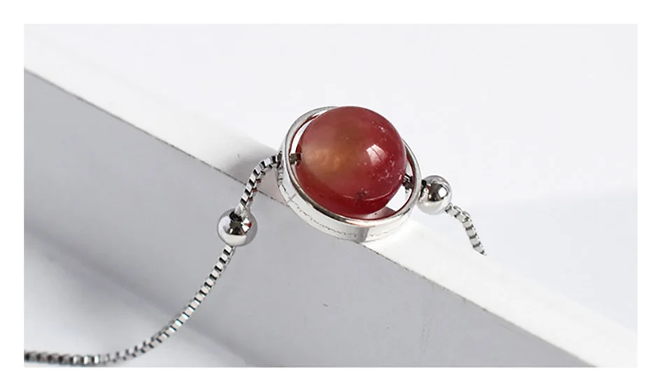 7Virgooer Silver 925 Jewelry Vintage Simple Style Crystal Aventurine Bracelet Yoga Energy Bangle For Gift Natural Stone Charm Bracelet