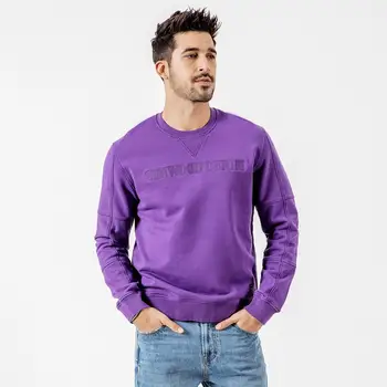 

SIMWOOD spring New Hoodies Men Embroidery Letter Sweatshirt Male O-neck High Quality Brand Clothing 190121