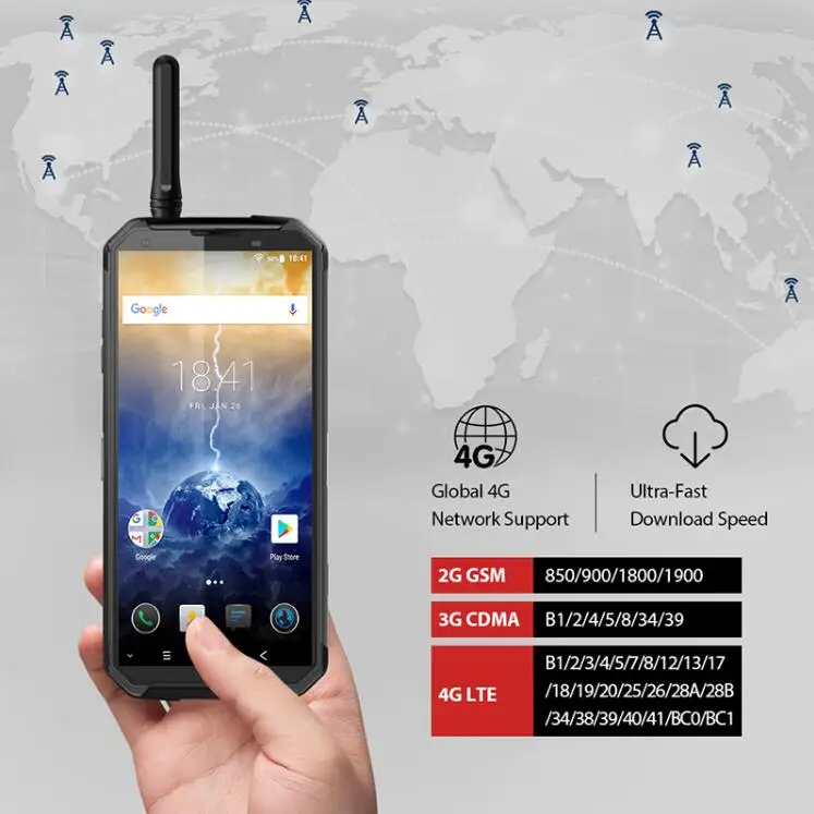 Blackview BV9500 Pro 10000mAh walkie-Talkie 5.7