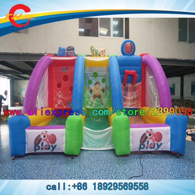 5mL*3mW all in one sports arena/giant inflatable sports games for