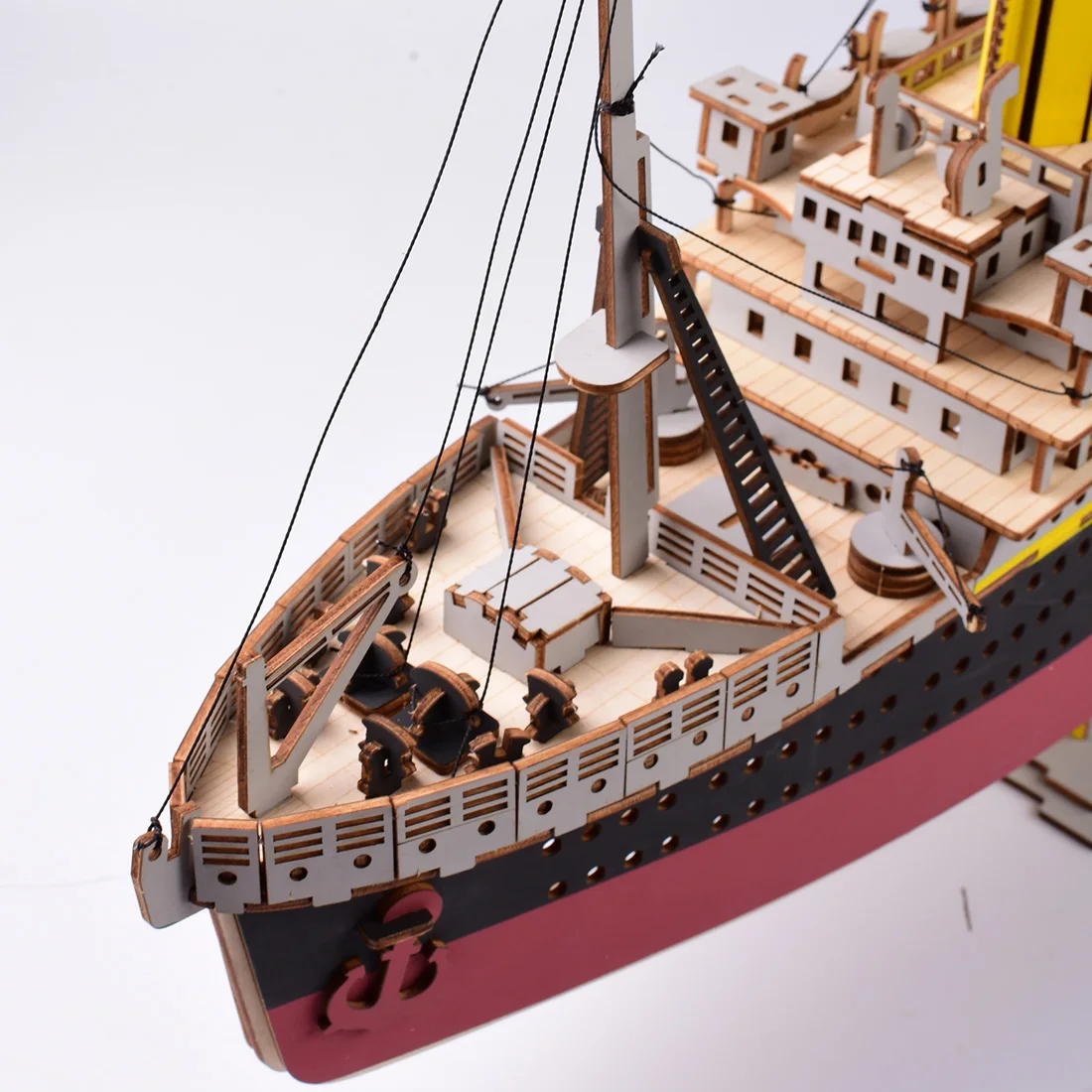 371 шт высокоточная лазерная резка головоломка 3D деревянная модель головоломки строительные наборы Декор-корабль лодка в море