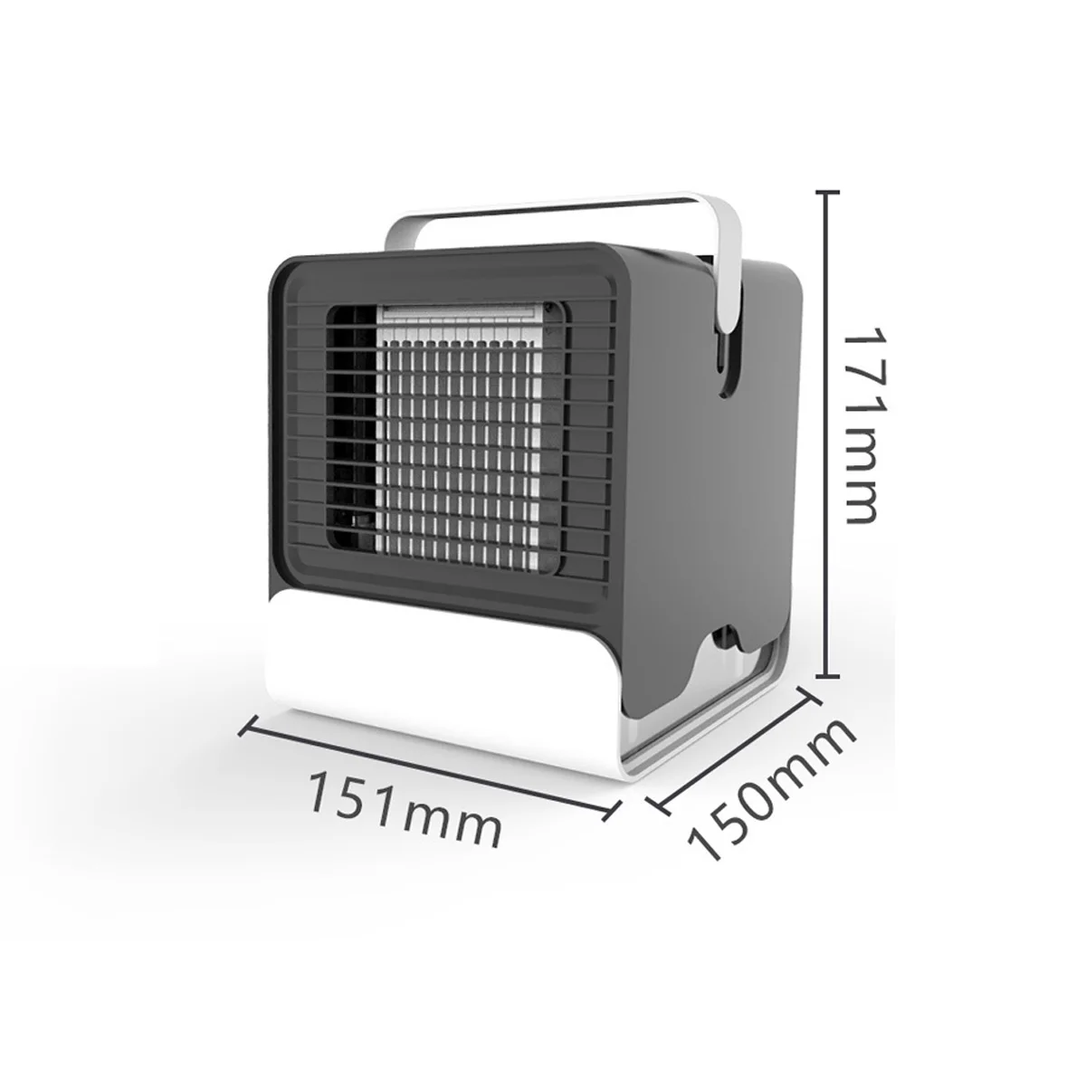 

Mini Portable Air Conditioner Fan Usb Conditioner Humidifier Purifier Desktop Air Cooling Fan Air Cooler Fan with Night Light