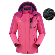 Женские Зимние флисовые куртки для спорта на открытом воздухе, термостойкие водонепроницаемые пальто для походов, скалолазания, лыжного спорта, ветровка MB119