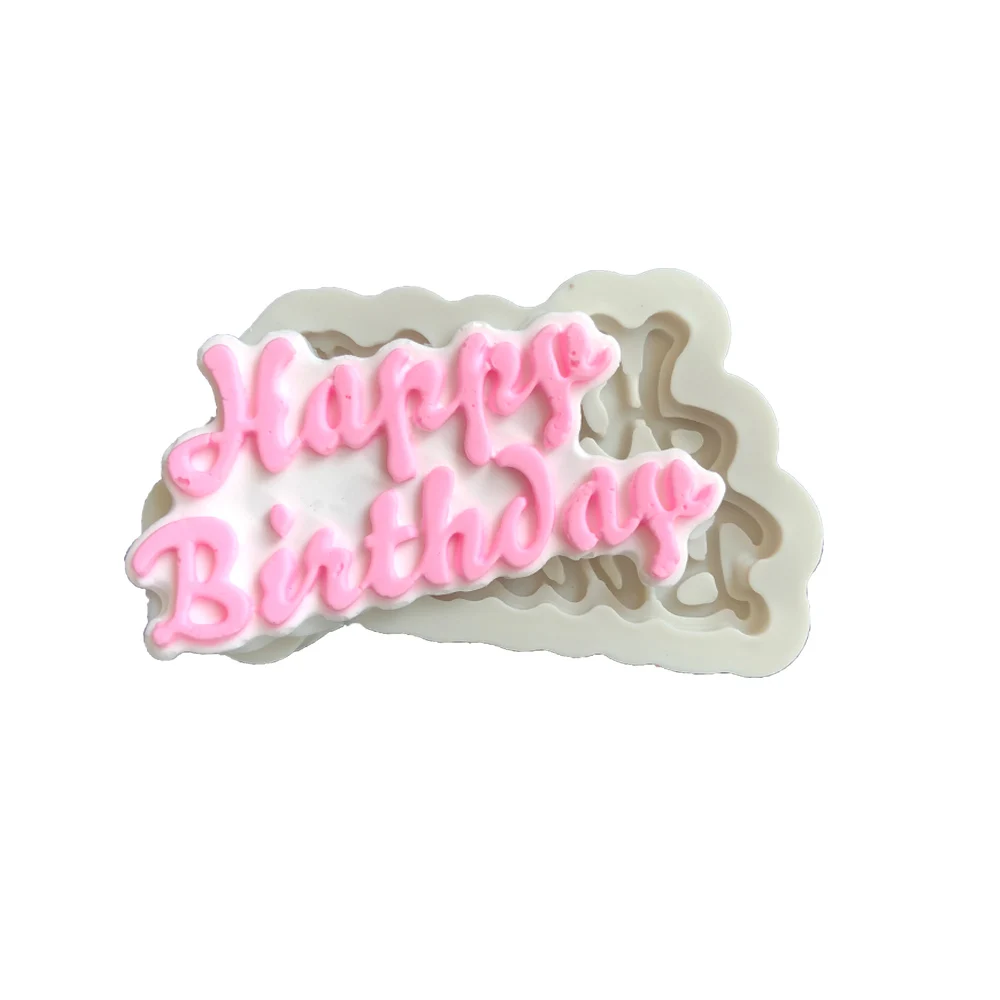 Aouke с днем рождения вы сказочные украшения формы торт силиконовые формы сахарная паста Конфеты Шоколад для мастики и глины плесень