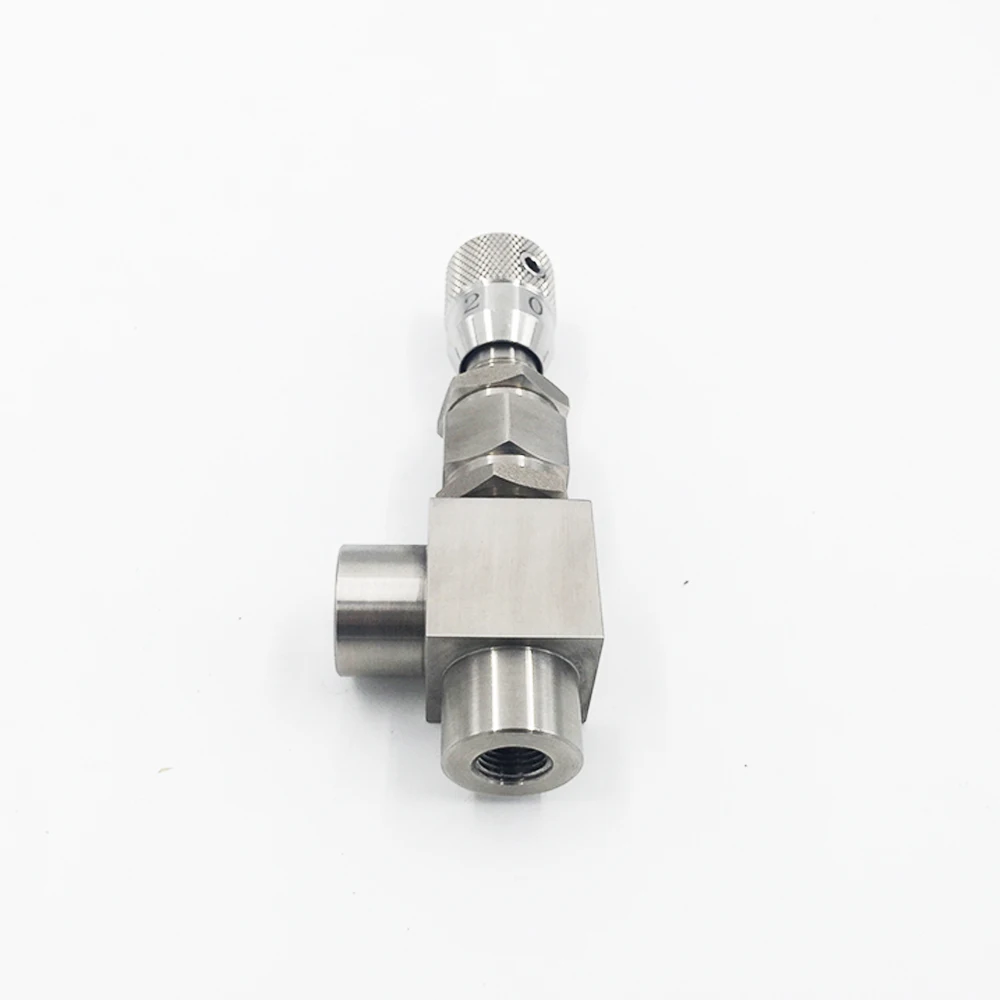 G 1/" 1/4" NPT 3/" 1/2" 304 SS угловой микроизмерительный игольчатый клапан WL94H-320P регулирующий клапан с регулируемым потоком 32 МПа