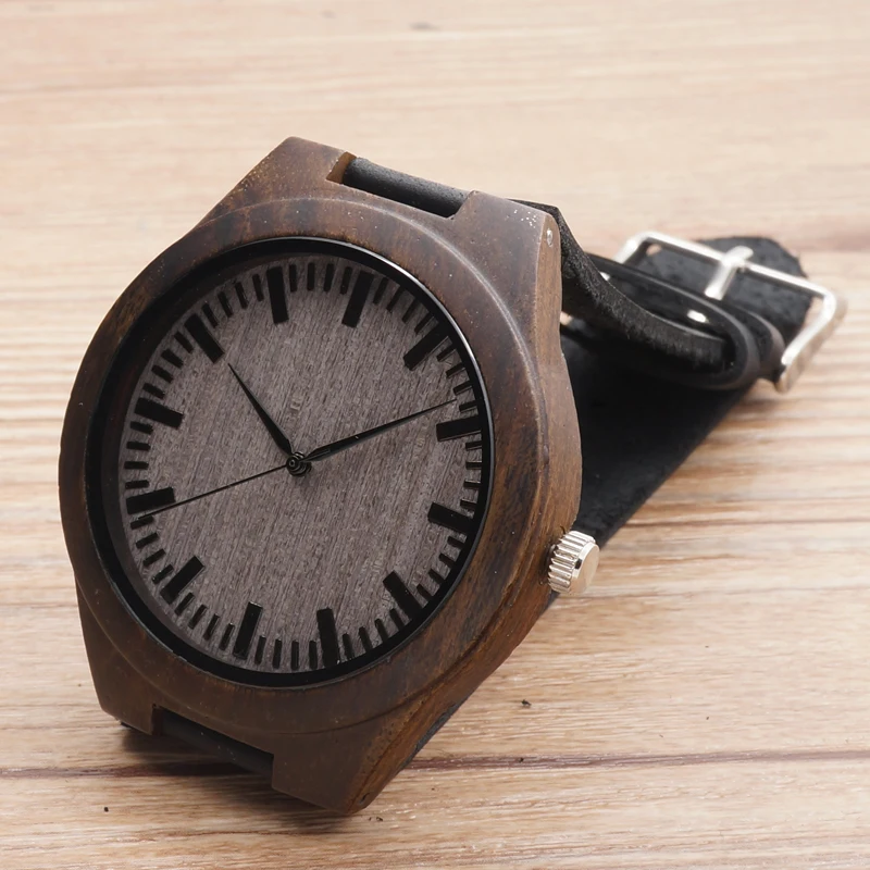 BOBOBIRD Limited Edition Bamboo Wooden Watches Men's Luxury Brand Designer Watch Leather Band Quartz Watches for Men In Gift Box