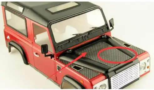 Корпус автомобиля противоскользящая пластина для 1/10 RC Cralwer JEEP LAND ROVER Defender D90 Z-K0001