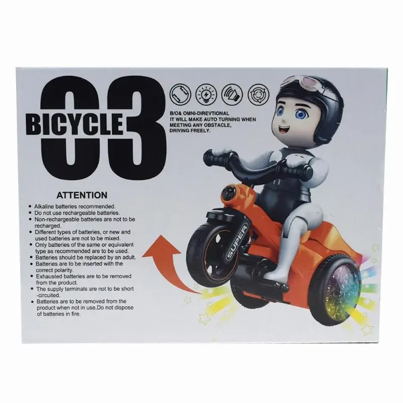 Пластиковая Милая мотоциклетная игрушка электрический игрушечный трехколесный велосипед креативный Детский Электрический игрушечный