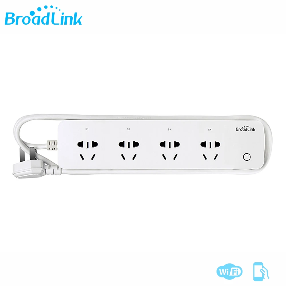 

BroadLink MP1 Smart Power Strip Socket Separately Controllable WiFi Smart Socket 4 Outlet Power Socket for Smart Automation